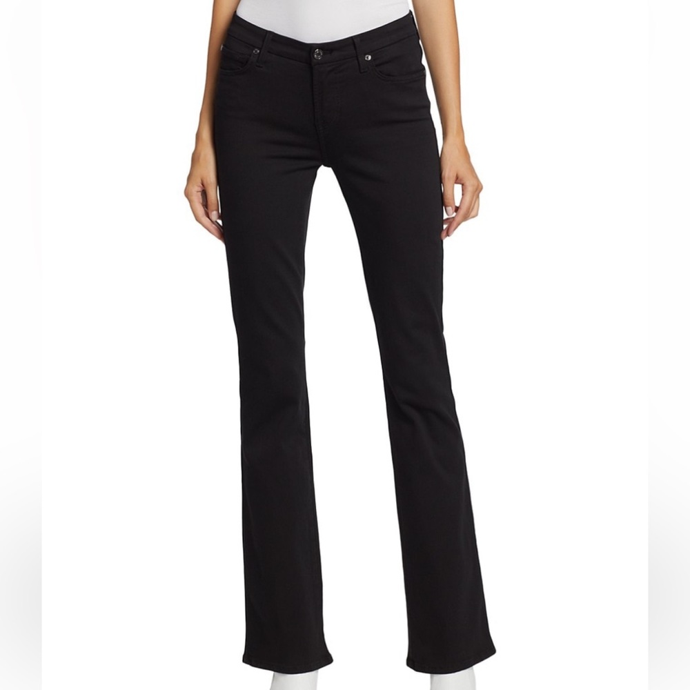 7 for all mankind black bootcut jeans size 26